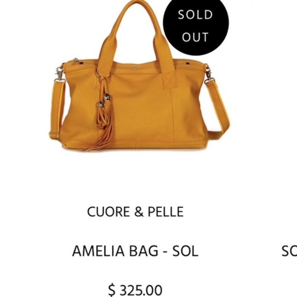 Cuore & Pelle Brand New Italian  leather Amelia handbag - Picture 8 of 10